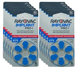 Rayovac Cochlear Implant Pro+ Batteries | Size 675 (60 pack)