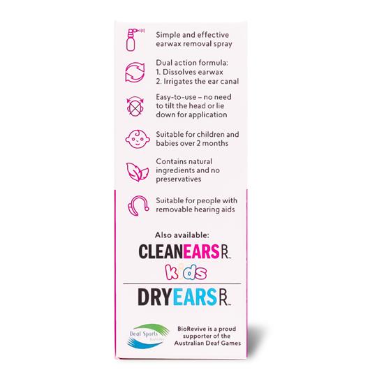 BioRevive Clean Ears - Ear Wax Removal Spray (30ml)
