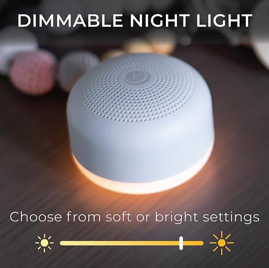 Yogasleep Travel Mini Sound Machine with Night Light | White